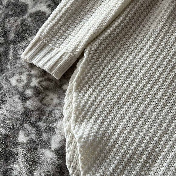 a new day, women’s size medium, cream colored, cowl-neck, tunic length, sweater - Picture 3 of 7